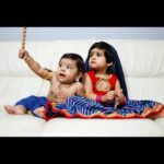 Radhika Pandit Instagram – This year’s Janamashtami puje.. with last year’s lil Krishna and Radhe.
P.S: Also sharing flashback of my first lil Krishna!

#nimmaRP #radhikapandit