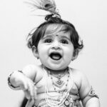 Radhika Pandit Instagram - This year's Janamashtami puje.. with last year's lil Krishna and Radhe. P.S: Also sharing flashback of my first lil Krishna! #nimmaRP #radhikapandit