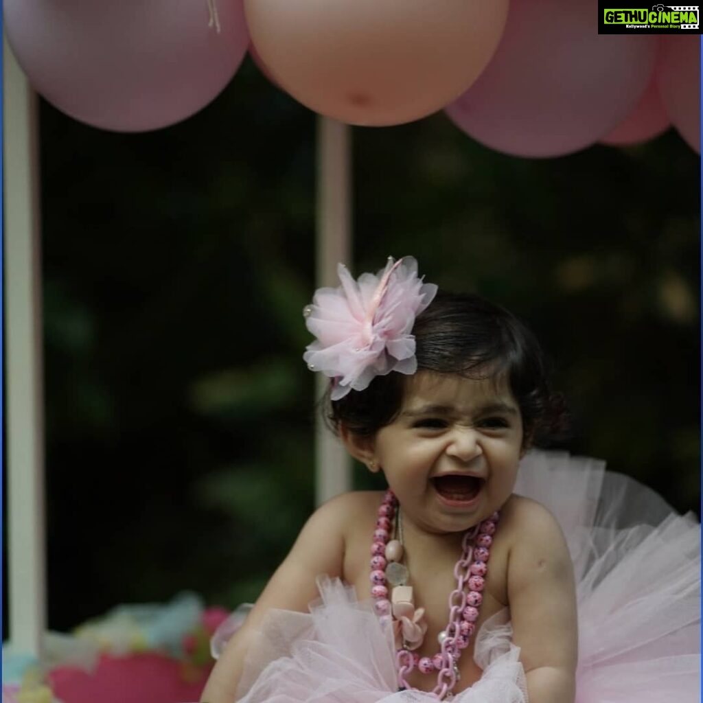 Radhika Pandit Instagram - U have given us nothing but happiness in life. Happy birthday our Lil angel ❤ #radhikapandit #nimmaRP P.S : Don't grow up so soon 🙈