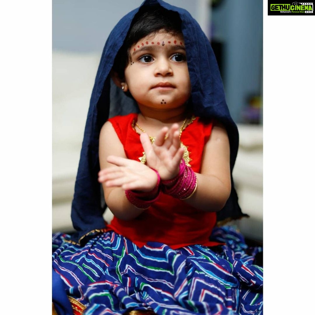 Radhika Pandit Instagram - Happy Krishna Janamashtami from our Lil Krishna and lil Radha ☺ #radhikapandit #nimmaRP