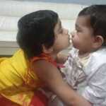 Radhika Pandit Instagram - Their first Rakshabandan 🥰 The precious bond between siblings is just priceless!! ❤ #radhikapandit #nimmaRP