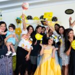 Radhika Pandit Instagram - My girl gang threw a Surprise Baby shower for me!! It was Fabulous.. with a Bee theme 🐝 Thank you to all the Aunties to Bee for this BEE..AUTIFUL shower♥️!! Love u guys 😘 Styling : Saniya Sardhariya Prathiba (Yellow Bell) Make up : Vanitha Photographer: Manish photography