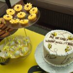 Radhika Pandit Instagram - My girl gang threw a Surprise Baby shower for me!! It was Fabulous.. with a Bee theme 🐝 Thank you to all the Aunties to Bee for this BEE..AUTIFUL shower♥️!! Love u guys 😘 Styling : Saniya Sardhariya Prathiba (Yellow Bell) Make up : Vanitha Photographer: Manish photography