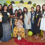 Radhika Pandit Instagram – My girl gang threw a Surprise Baby shower for me!! It was Fabulous.. with a Bee theme 🐝 
Thank you to all the Aunties to Bee for this BEE..AUTIFUL shower♥️!! Love u guys 😘

Styling : Saniya Sardhariya  Prathiba (Yellow Bell)
Make up : Vanitha
Photographer: Manish photography