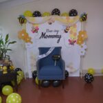 Radhika Pandit Instagram - My girl gang threw a Surprise Baby shower for me!! It was Fabulous.. with a Bee theme 🐝 Thank you to all the Aunties to Bee for this BEE..AUTIFUL shower♥️!! Love u guys 😘 Styling : Saniya Sardhariya Prathiba (Yellow Bell) Make up : Vanitha Photographer: Manish photography