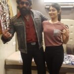 Radhika Pandit Instagram - Throwback to this pic.. where Rocky decided to goof around 😁 Have a great weekend all!! #radhikapandit #nimmaRP