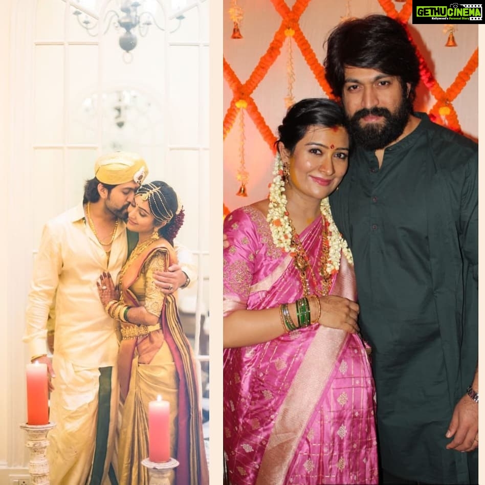 Radhika Pandit Instagram - 2yrs.. and here we are today, all set for our new journey!! Happy Anniversary my love ❤ P.S : Welcome to Insta 😘 #radhikapandit #nimmaRP