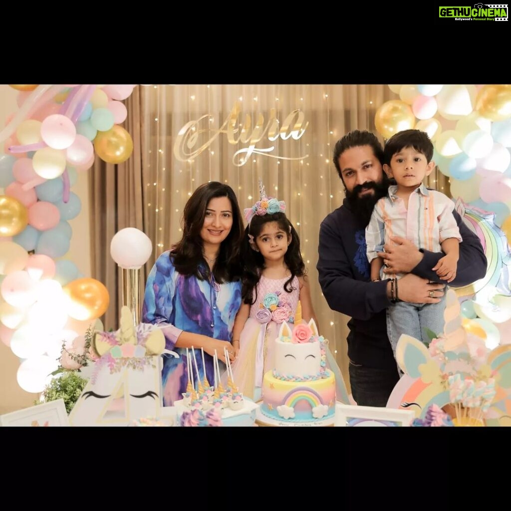 Radhika Pandit Instagram - Yesterday was a Unicorn, rainbow, glitter kinda day!! Little does she know that she is the real sparkle of them all ❤️ @focusphotographyservice @blingzevents @iamdhruvakumar