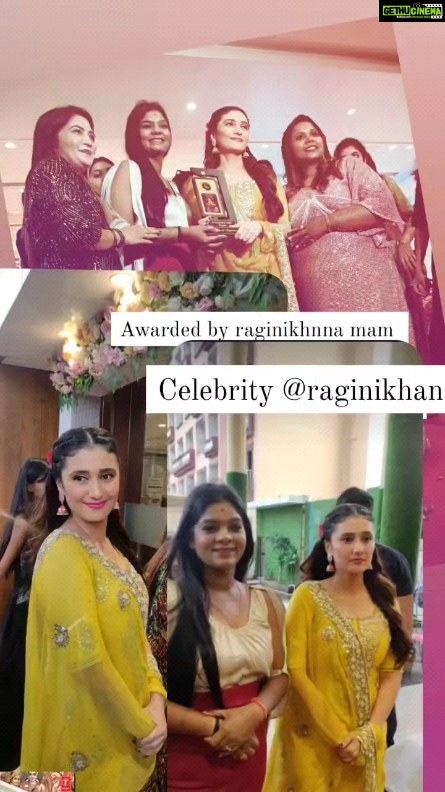 Ragini Khanna Instagram - Celebrity Ragini Khanna mam from sasural genda full....such a lovely person Awarded by big celebrity @raginikhanna Thank you so much ma'am for sweet gesture 😘