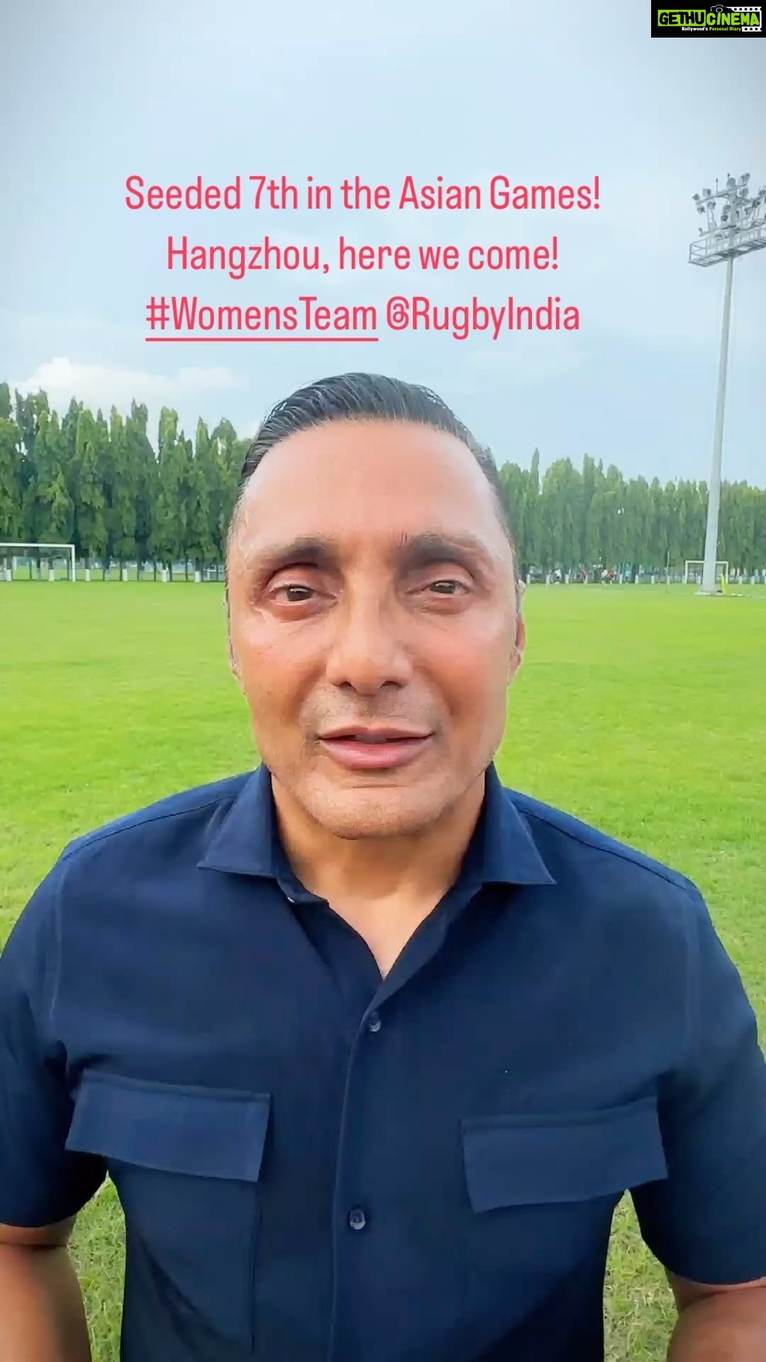 Rahul Bose Instagram - You heard it here first. It’s a great day for Indian Rugby. Our women’s team have been ranked 7th in the Asian Games. And they’re off! (Rugby competition dates are 24-26 September). The energy at the National Camp at #SAIKolkata has to be seen to be believed. We’ll keep sending you stories from camp. Please do get behind this wonderful team. Hangzhou, here we come! #54daystogo