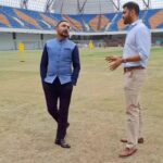 Rahul Bose Instagram – Always fun meeting and chatting with @udits and revisiting @transstadia the home of the memorable rugby championships at the National Games in Ahmedabad. Hopefully something exciting coming up between @rugbyindia and @transstadia 🤞🏾