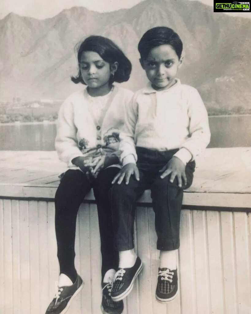 Rahul Bose Instagram - As the younger sibling, I’d follow her adoringly while she traipsed through the family orchard in Kolhapur, not giving me a second glance. I’d beg to join her games with her friends on the pagdandis of Kasauli. She’d gang up with them and tease me. I’d want to know what she was eating as an afternoon snack on holidays in Kolkata, but she’d smack her lips even more and always hide it from me. Infuriated I would chase her through the house flailing with my fists. Then one day I connected. And she went silent. Tears sprung out of her eyes and she ran away, clutching her shoulder. I never chased her again. She still remains my hero. It still gives me the greatest pleasure to be known as ‘Anu Bose’s brother’. But she still won’t tell me what she’s eating in that katori after lunch while everybody slumbers in the soft sunshine filtering in through our mountain home. Hero, tormentor, former chasee. Legend. Happy Rakshabandhan. @anubose189