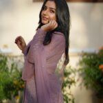 Rajisha Vijayan Instagram – Feeling like lilacs 💜

@ashwinimathoor_couture love love love this lehenga 😘
