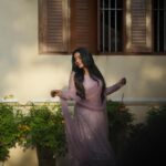 Rajisha Vijayan Instagram - Feeling like lilacs 💜 @ashwinimathoor_couture love love love this lehenga 😘
