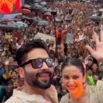 Rakul Preet Singh Instagram – What an electrifying #DahiHandi celebration it was! Heartfelt thanks to the Honorable Chief Minister @mieknathshinde for having me there. The energy and enthusiasm were off the charts. 🌟 #DahiHandi #IncredibleExperience
