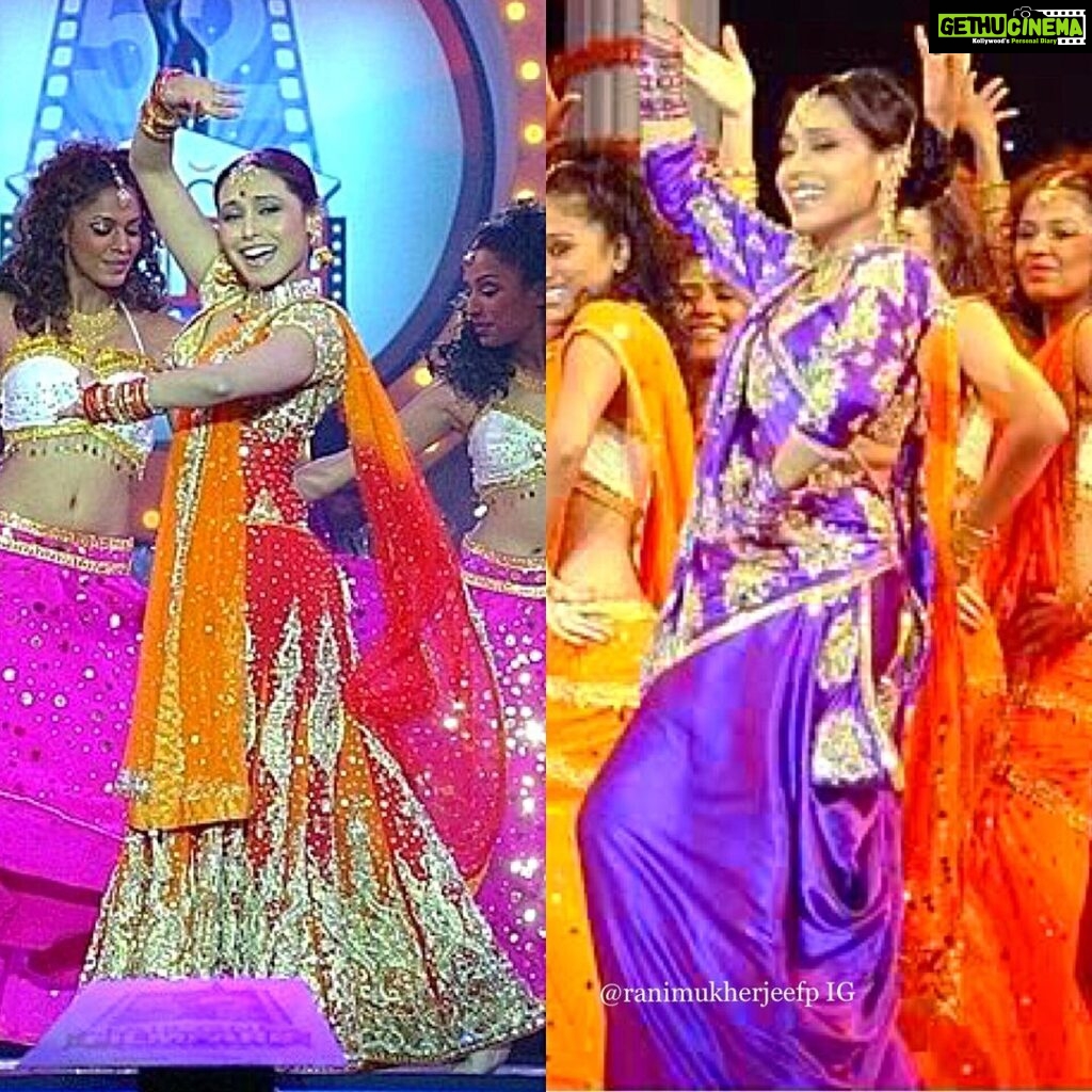 Rani Mukerji Instagram - Pardon my inactivity, it’s just school. There’s so much and it’s making me feel stressed and less compelled to post on here. But I’m trying! Please and follow and share ❤️. Here’s Rani at the 52nd Filmfare Awards performing her 90’s dance mashup. Which two songs are the photos from? Hint: DDLJ, and HAHK! ❤️! Also mad w zee cine, WHY WASNT RANI NOMINATED FOR BEST ACTRESS!!!