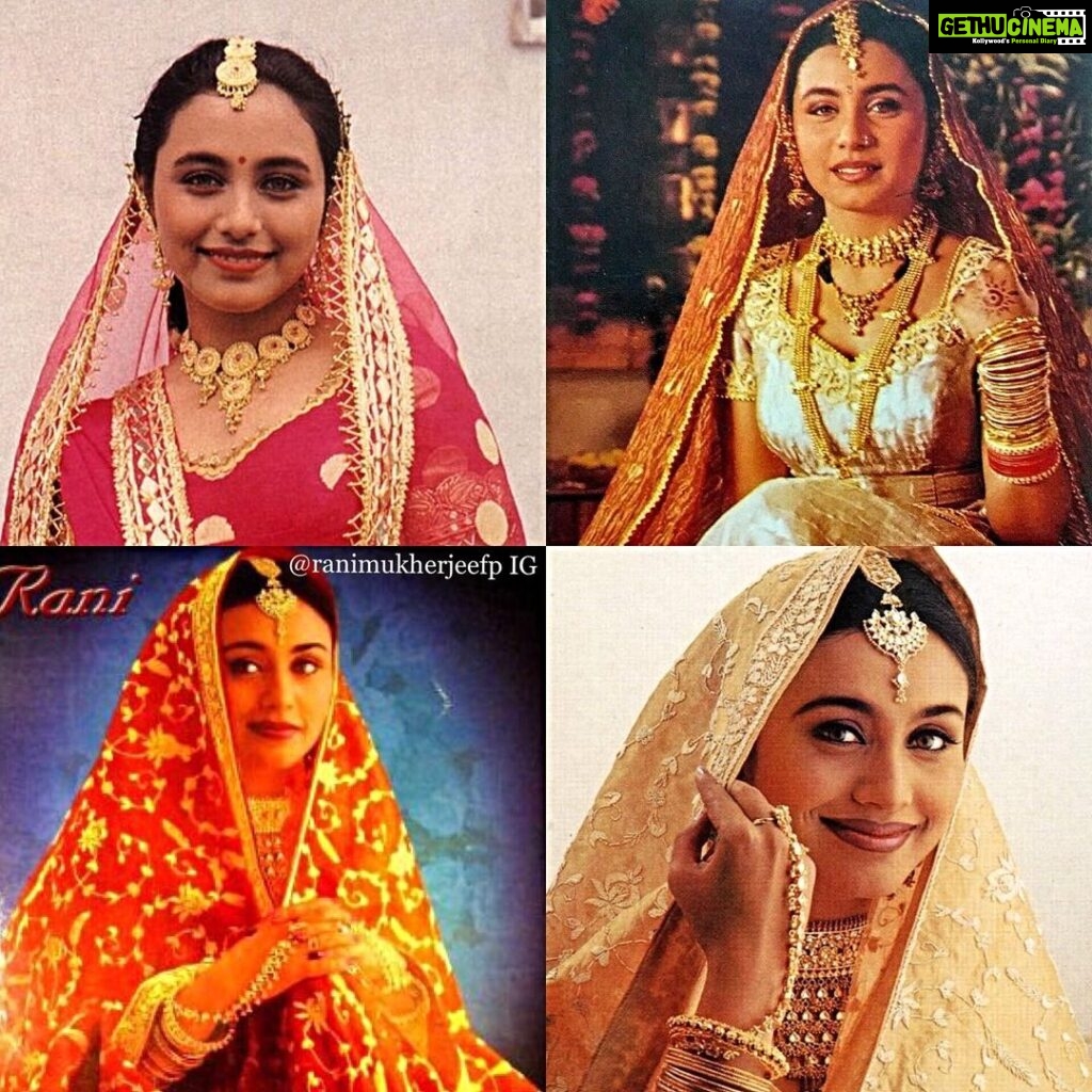 Rani Mukerji Instagram - Some unseen bridal stills of young Rani, what a stunner 💘❤️😍