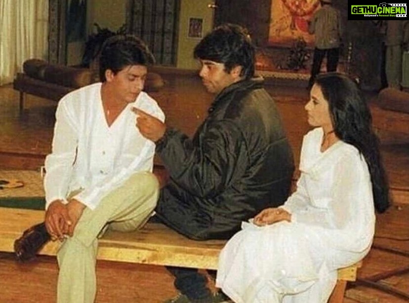 Rani Mukerji Instagram - a behind the scene photo of my favorite movie, Kuch Kuch Hota Hai 💘✨❤️
