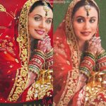 Rani Mukerji Instagram - Mashallah, she’s o stunning 💘😍! Unseen pictures of Rani in the bridal attire she wore as Maya Talwar in Kabhi Alvida Naa Kehna ❤️😭
