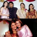 Rani Mukerji Instagram – Rani and Aishwarya at @raja_ram_mukerji and @jyotimukerji ‘s wedding ❤️. First off, Rani looks so stunning and innocent, look at the flowers behind her ear, epitome of beauty 😍! And her and Aish, literally love how they’re like besties in that pic!! ❤️❤️