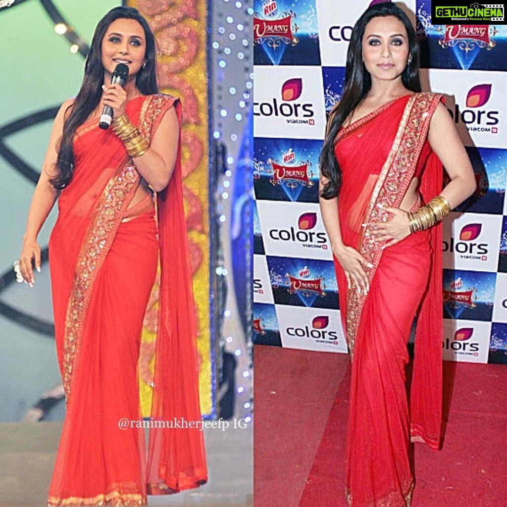 Rani Mukerji Instagram - She looks like a Barbie doll omg 😍. That saree is so well put together and is so fitting and it’s so pretty on her and those bangles like GO RANI SLAY 🥰 (to clarify: this is old)