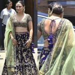 Rani Mukerji Instagram - Back details holy shit 😍🔥. Damn this queen is a S T U N N E R 🥰! Look at her, I cannot get over the lehenga it’s so pretty and she’s rocking it so well 🔥! And I love the earrings that connect to her hair as well 😍!