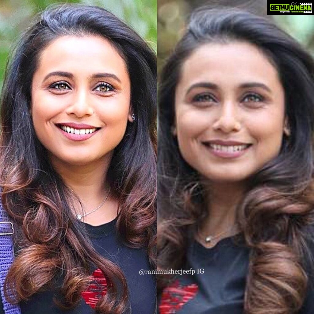 Rani Mukerji Instagram - Her smile is all that I need to live and breath, she’s gorgeous 🥰. Those curl tho, damn she be slayin’ 🔥!!
