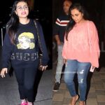 Rani Mukerji Instagram – First appearance of 2019 folks! Rani sported TWICE today, one at ge Mumbai’s airport while the other with her family, got to say she still looks gorgeous 😍😍