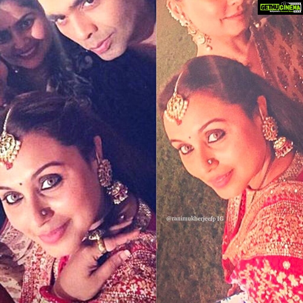 Rani Mukerji Instagram - I remember when these selfies were posted how happy I was, it was those dreadful days where the press didn’t see her a lot and we’d be stuck waiting on selfies or pics from others of her ❤️. But agh, she’s so pretty, I love that red on her 😍❤️