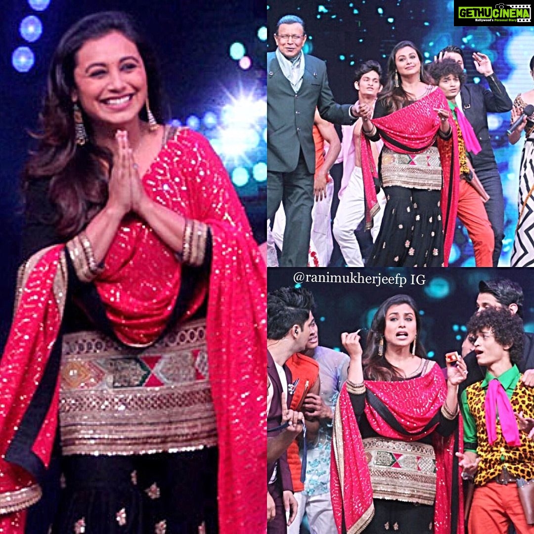 Rani Mukerji Instagram - Such a cutie ❤️. This was around this time last year around 2018 Rani was promoting Hichki and being all cute and dancing, gosh I love her so much, that red dupatta and outfit looks so good 😍🤩