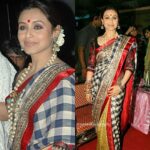 Rani Mukerji Instagram – Rani at Durga Puja in the past ❤️. Rally sad that she didn’t celebrate it in 2018, but in this she looks gorgeous in the saree and the garlands 😍😍 Also, guys what do you want me to post this year?