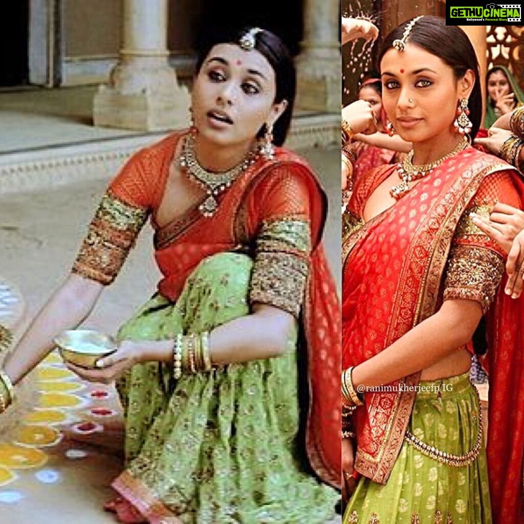 Rani Mukerji Instagram - I love this look on her so much, Paheli had the best costuming of Rani period. I love Rajasthani looks and dupattas and Rani looks gorg 😍💕
