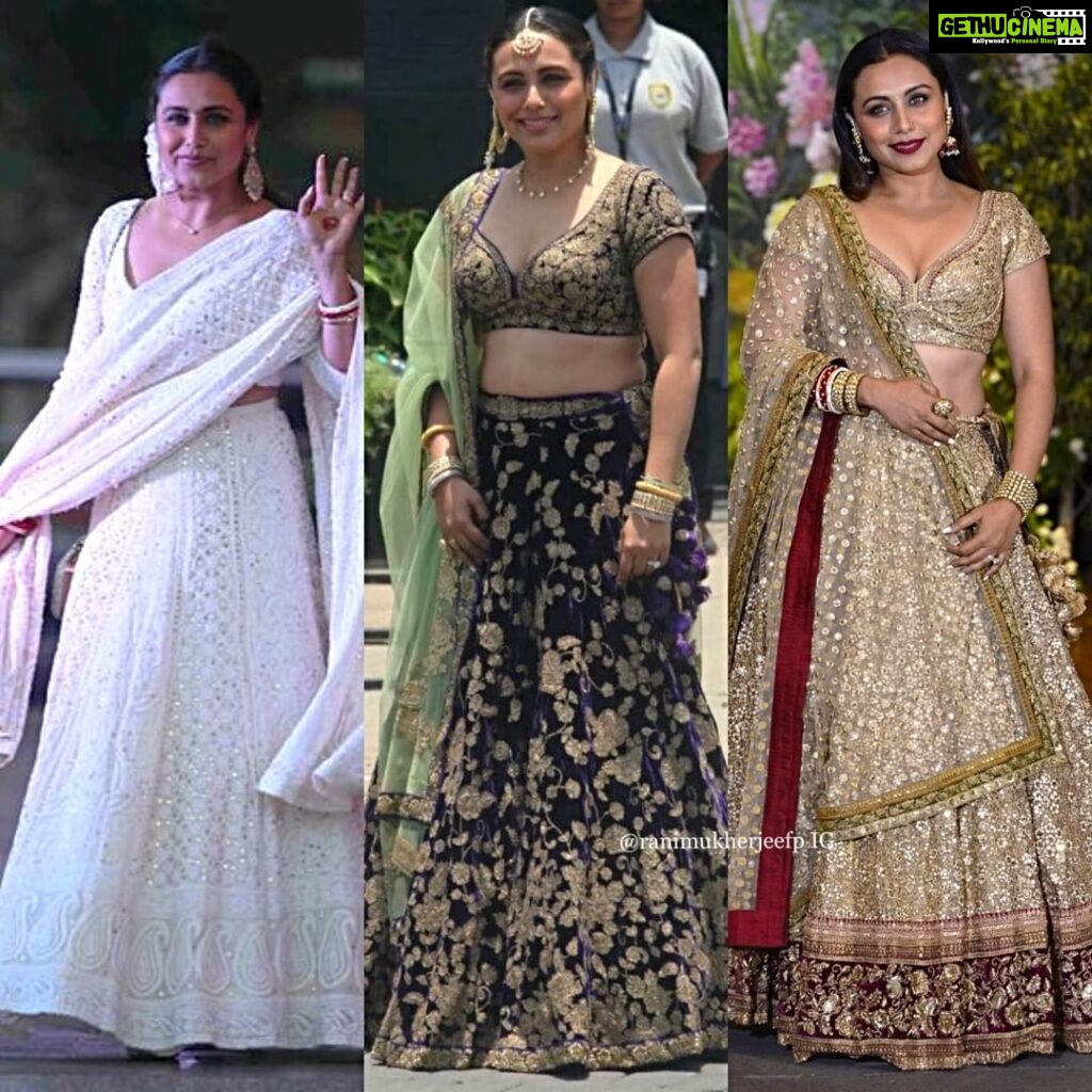 Rani Mukerji Instagram - Rani’s how to guide on how to slay a lehenga 💅😻! Queen popped off her, she looked so gorgeous (circa 2 years ago, Sonam Kapoor’s wedding!)