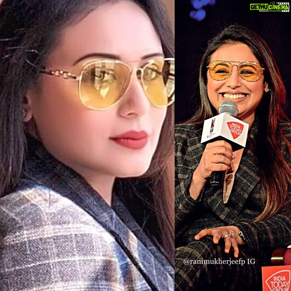 Rani Mukerji Instagram - Queen slaying those glasses and looking so good 😍❤️! Ahhh, literally, how does she do it? Her smile just lit up my day! ❤️. I lowkey am thirsty for the media to drop new pics of Rani, I miss her 👀