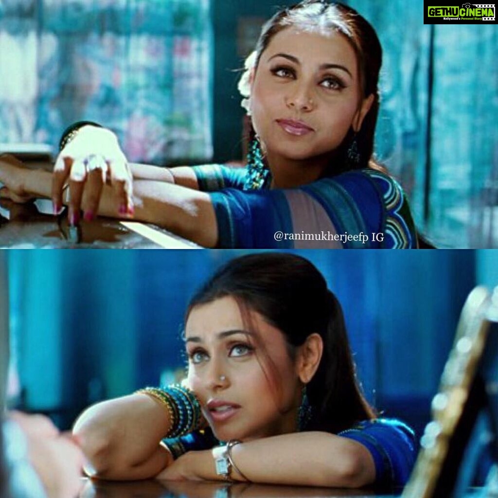 Rani Mukerji Instagram - 11 Years of one the best dressed avatars and acting of Rani, Gulabji (Sawaariya) ❤️. Look at my bae slaying in that blue 💙!! Love her look her so pretty 🥰