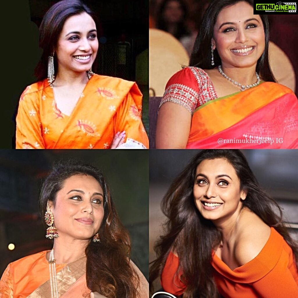Rani Mukerji Instagram - Doesn’t our queen look amazing in orange 😍🧡?! Happy Halloween folks! If you could be a Bollywood character for Halloween, what would you be? Comment below 🧡!