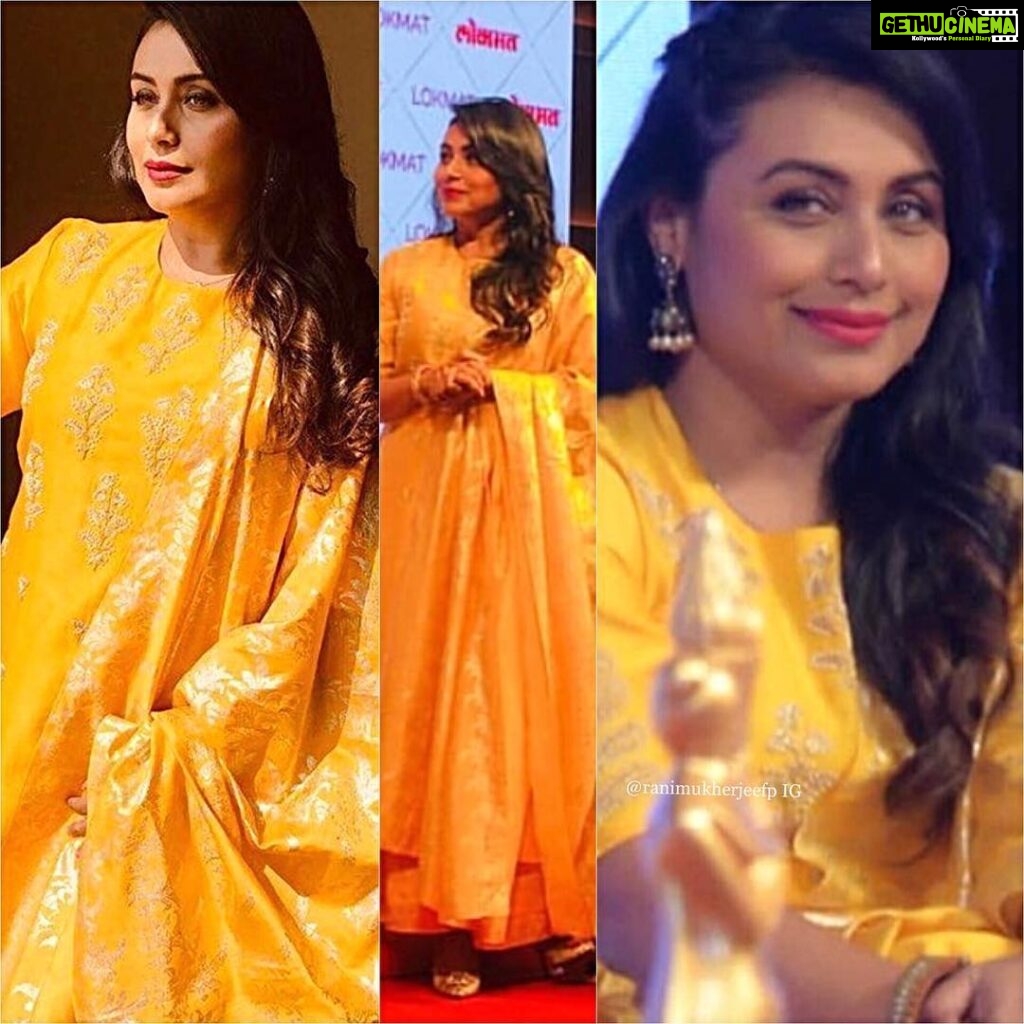 Rani Mukerji Instagram - Rani looks so goddamn good in that yellow kurta! Holy, my eyes are literally on fore, what a queen 😍🔥! That Color suits her sooooo much ❤️! Help me get 200K!