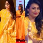 Rani Mukerji Instagram – Rani looks so goddamn good in that yellow kurta! Holy, my eyes are literally on fore, what a queen 😍🔥! That Color suits her sooooo much ❤️! Help me get 200K!