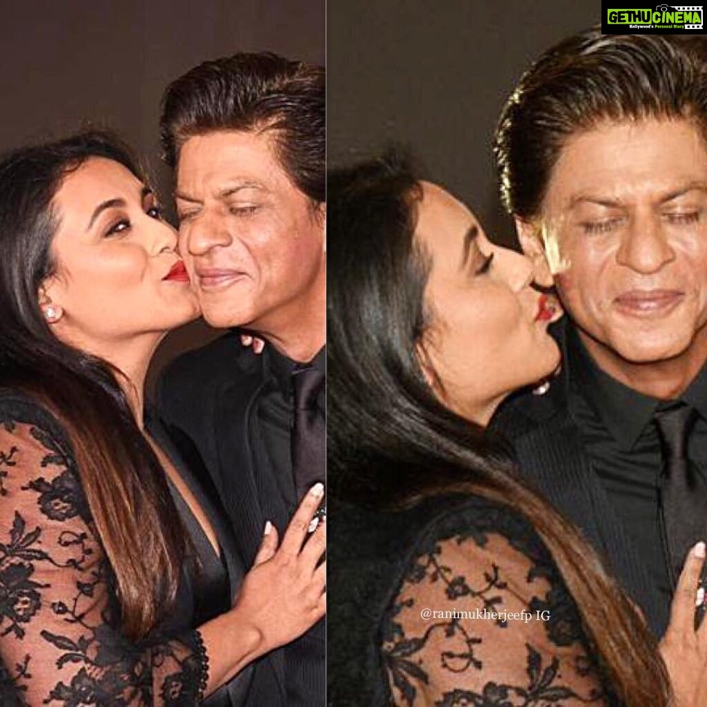 Rani Mukerji Instagram - Their kisses are the cutest thing 😍! How else is a die-hard ShahRani fan like meee 🤟🏽🤟🏽. #TinaAndRahul4Life but like ahhh they’re my childhood otp!
