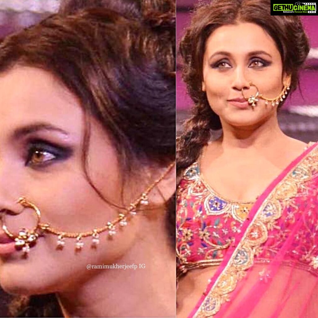 Rani Mukerji Instagram - We stan that nath/nose ring on her 🤩! It’s looks amazing, I’ve always loved this look on her, it made her look so much more desi and beautiful ❤️