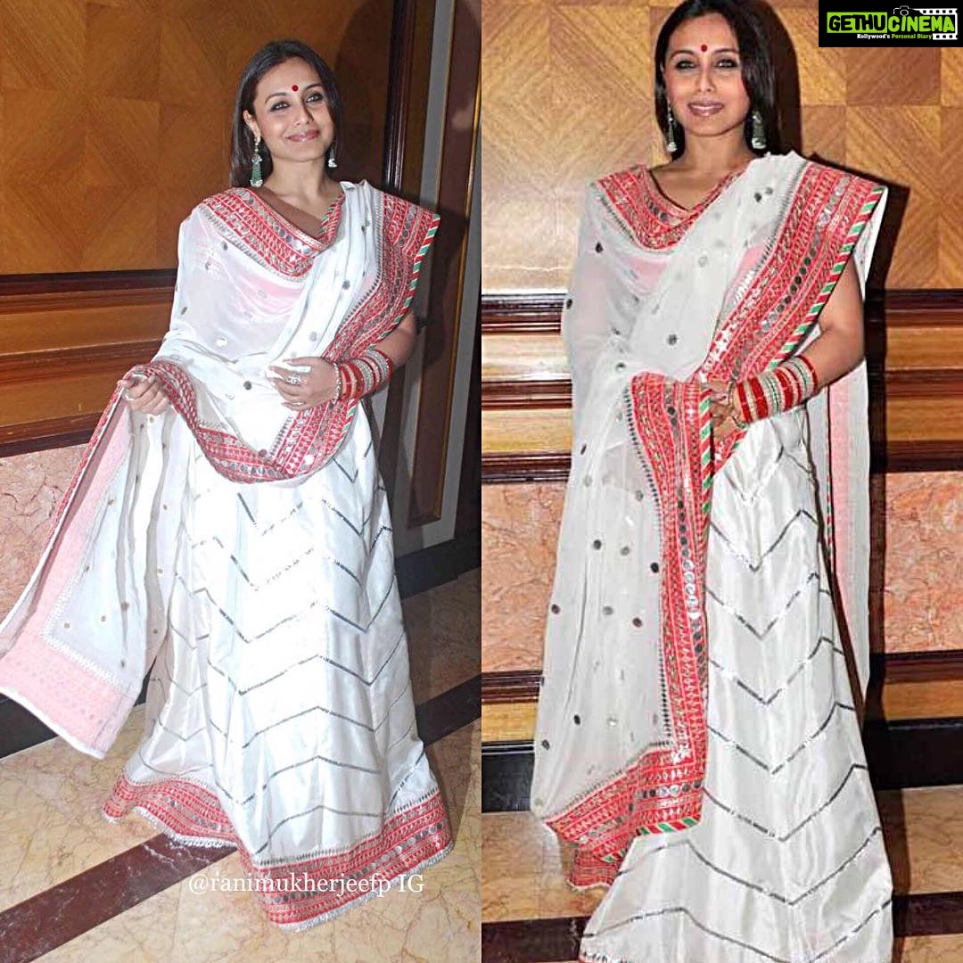 Rani Mukerji Instagram - WHAT A BEAUTY ๐! I love that lengha on her, and that bindi and bangles add the perfect touch to this desi look ๐ฅ. Ainโt she a maharani???