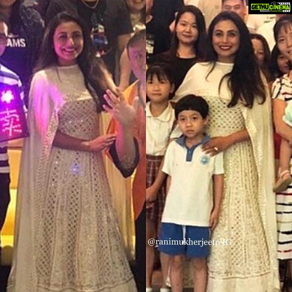 Rani Mukerji Instagram - Some highlights from the past two days in China ❤️. Isn’t Rani the most adorable person ever, that video of her dancing her fan is absolutely adorable IT WAS TO DISCOWALE KHISKO! ❤️🤩! And thank you for the all well-wishes who hoped I would get better, alhamdulilah the fever and back pain is over, but my headache had gotten worse 🤕🤒