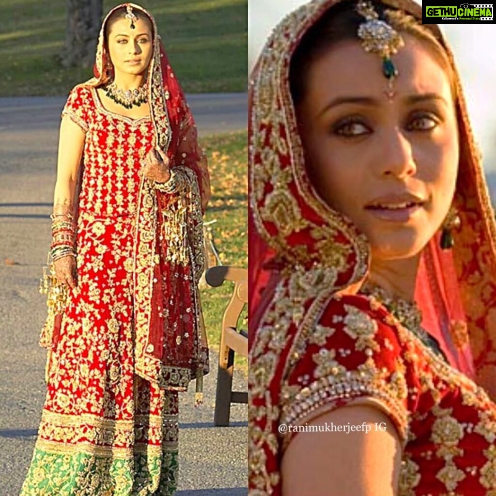 Rani Mukerji Instagram - Still one of the most stunning bridal outfits I’ve ever seen 😍! I can’t get over this, who else is in love 🥰? Lowkey seeing these pictures makes me wanna get married...