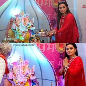 Rani Mukerji Instagram - Happy Ganpati Bappa Moraya/Ganesha Chatruthi to all my Hindu followers! We respect all religions here, Islam, Hinduism etc! Hope Rani has a good day ❤️🐘🕉