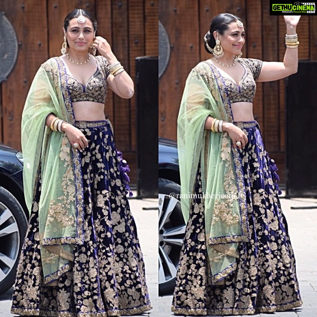 Rani Mukerji Instagram - Who allowed Rani to be this pretty 😍? Forever in love with lehenga I love it so much 🔥✊🏽!