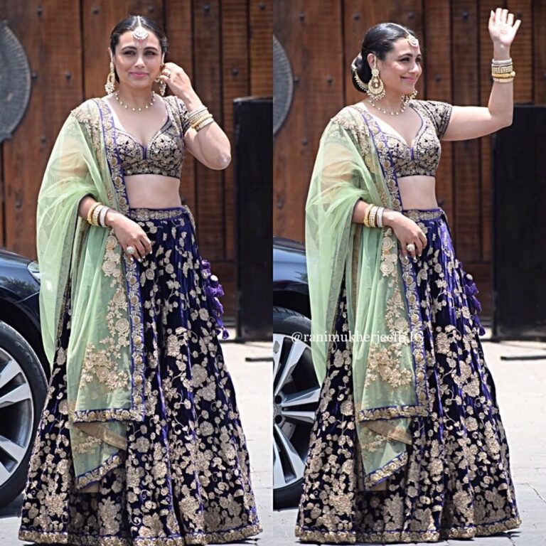 Rani Mukerji Instagram - Who allowed Rani to be this pretty 😍? Forever in love with lehenga I love it so much 🔥✊🏽!