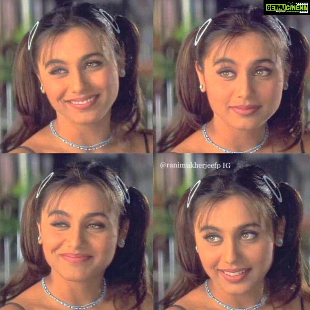 Rani Mukerji Instagram - Young Rani = my whole ❤️! She’s so cute with that pin and all, but her smile ahhh 😍! Who else loves Kahin Pyaar Na Ho Jaye??