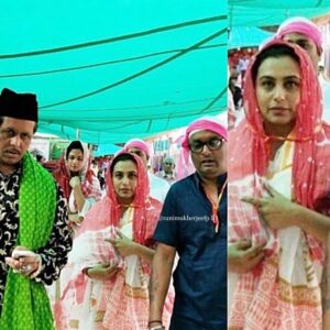 Rani Mukerji Instagram - This made me so happy ❤️! Rani was spotted at Ajmer Sharif Dargah amd gosh she just earned the respect from me and other Muslim fans of hers by seeking blessings there ❤️! Alhamdulillah I am so happy she has gone to the dargah and that we got pictures cause WE LOVE MUSLIM REPRESENTATION IN INDIA JAI HIND 🇮🇳😭🥰! Also can’t wait, Eid is coming....!!!!!
