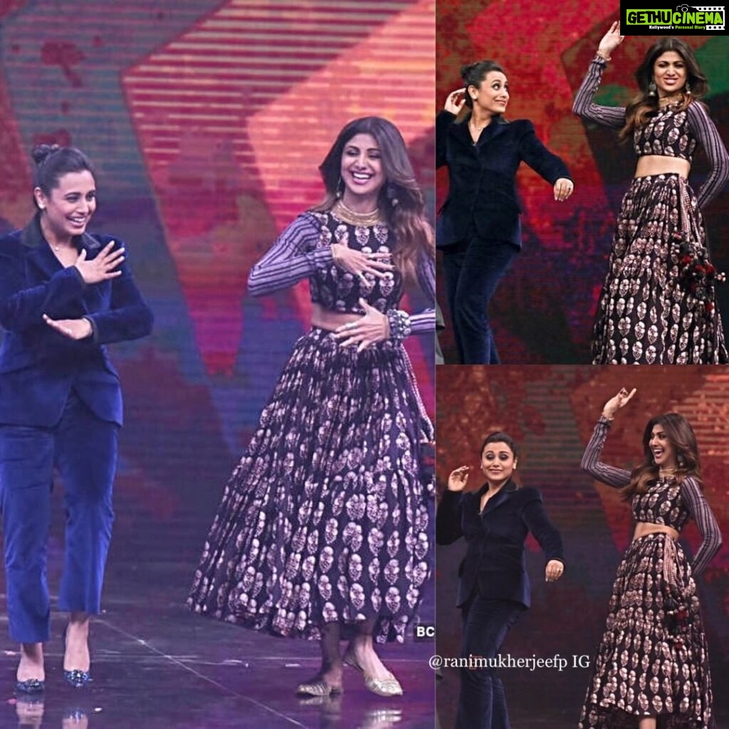Rani Mukerji Instagram - Rani and Shilpa’s friendship is adorable ❤. Cant believe this was about a year ago, but with Mardaani 2 she will be doing more in the future! ALSO HI! Sorry Ive been so inactive, I have been so busy with my school musical/studies and I still cannot log in through the instagram app on my phone so it is harder to maintain my account ❤. Please help/bear with me!