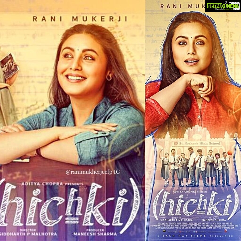 Rani Mukerji Instagram - HAPPY 1 YEAR OF HICHKI! I was going to post a vid edit but still cant log in, so this will have to do ❤! Happy 1 Year of this movie, one year of our queen returning back to the silver screen WITH A BANG! Love you @hichkithefilm ❤❤